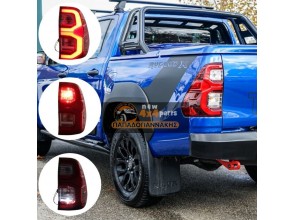 Toyota Hilux (Revo-Rocco) 2015-2021 Πίσω Φανάρια Led Smoked Style Τύπος {Rear tail}